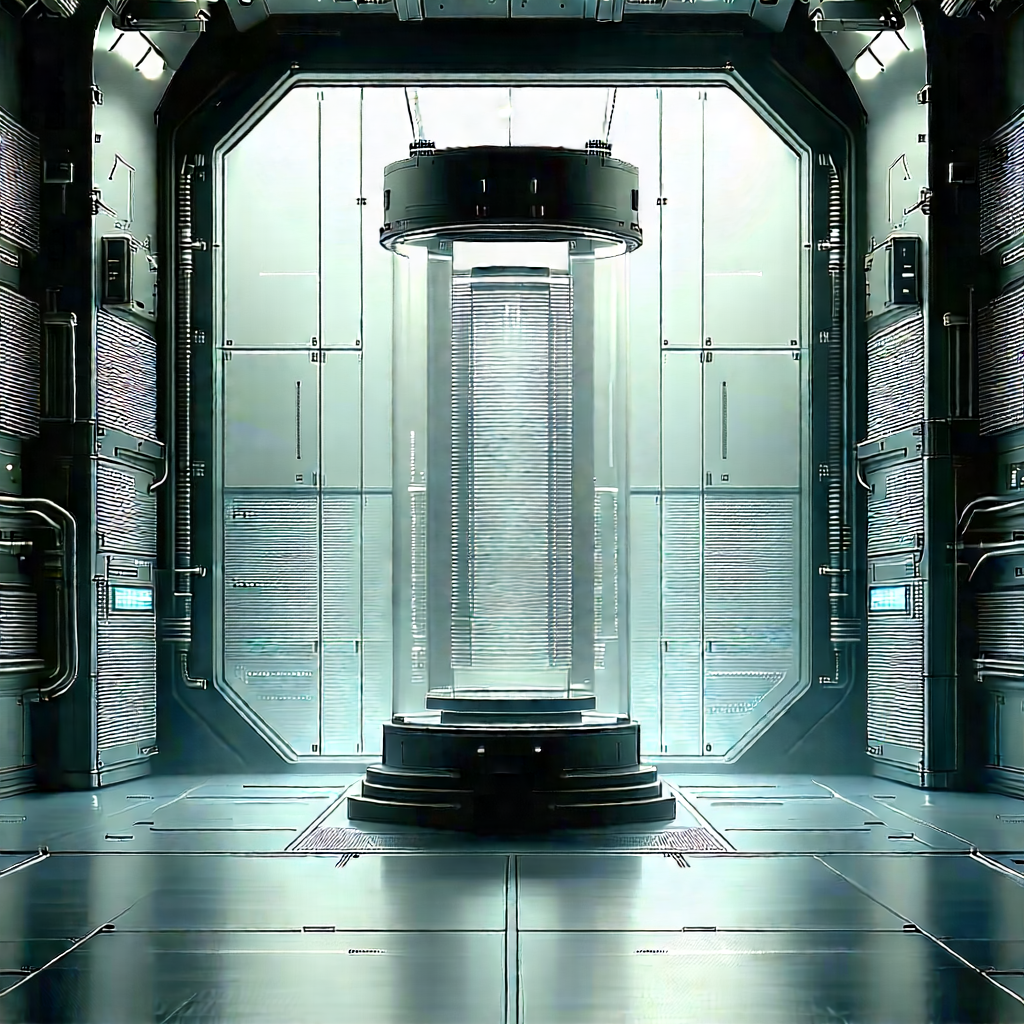 Futuristic research laboratory
