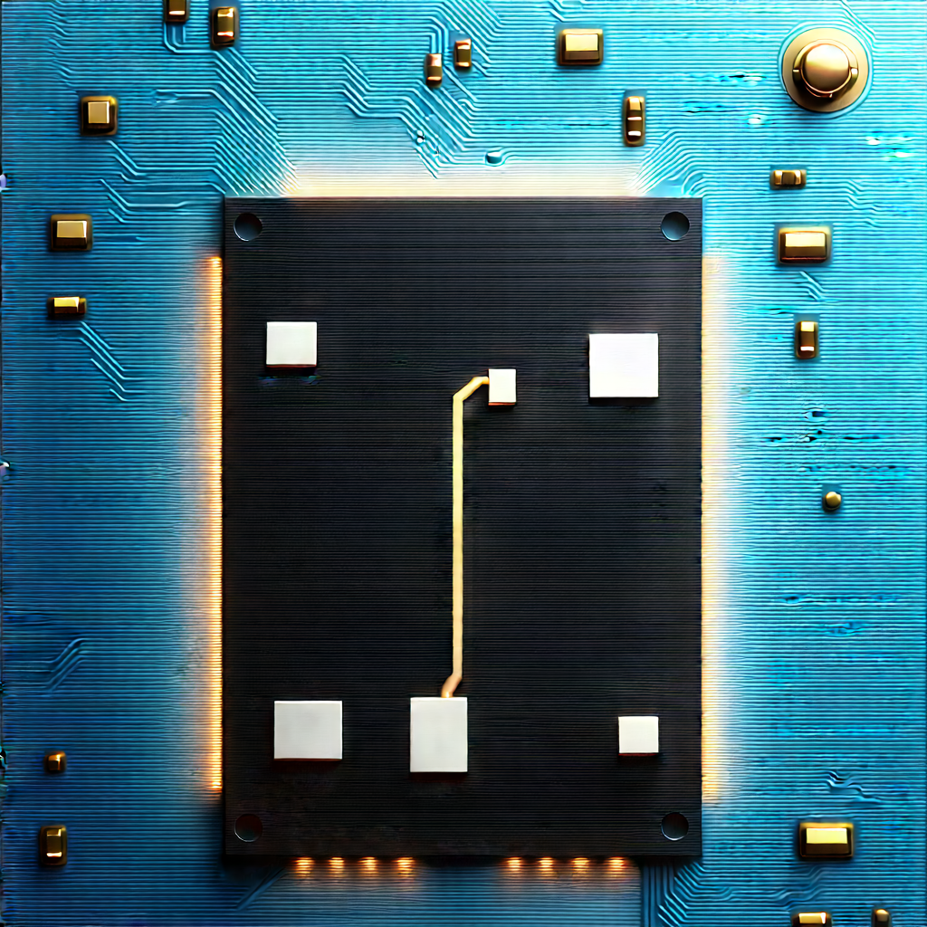 Close-up of electronic circuit