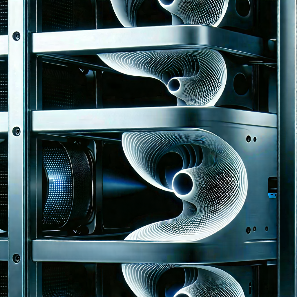 Close-up of cooling system
