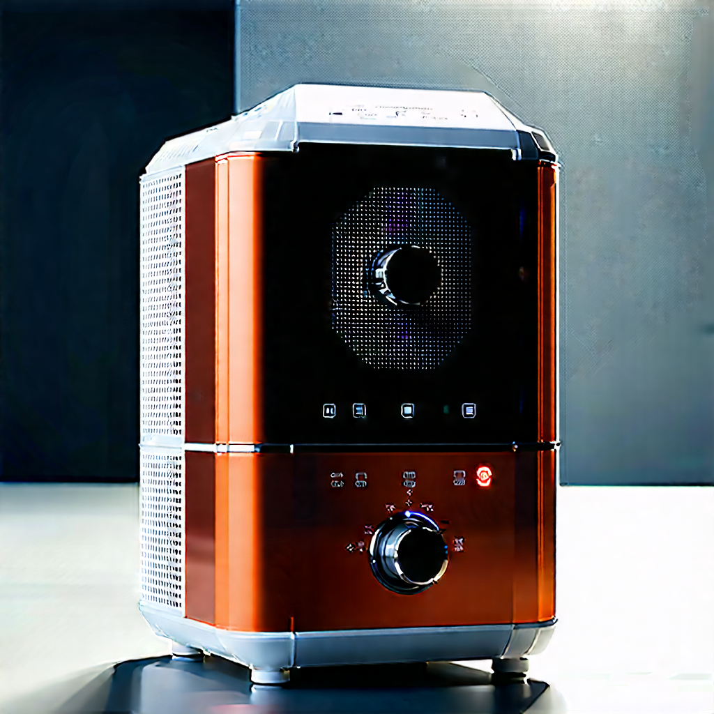 Innovative Smart Appliance Design With Small, Silver