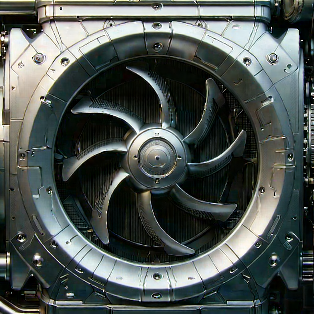 Close-up of cooling system