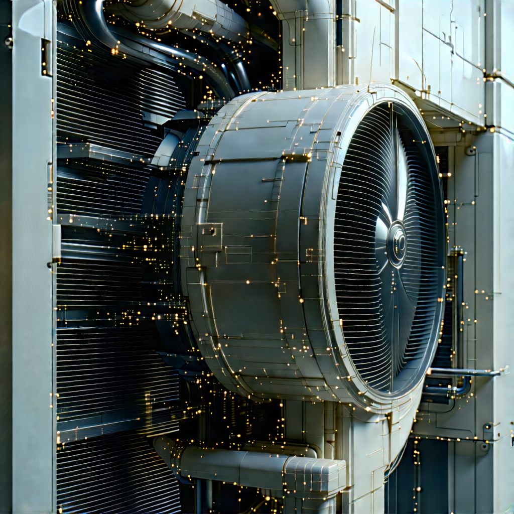 Close-up of cooling system