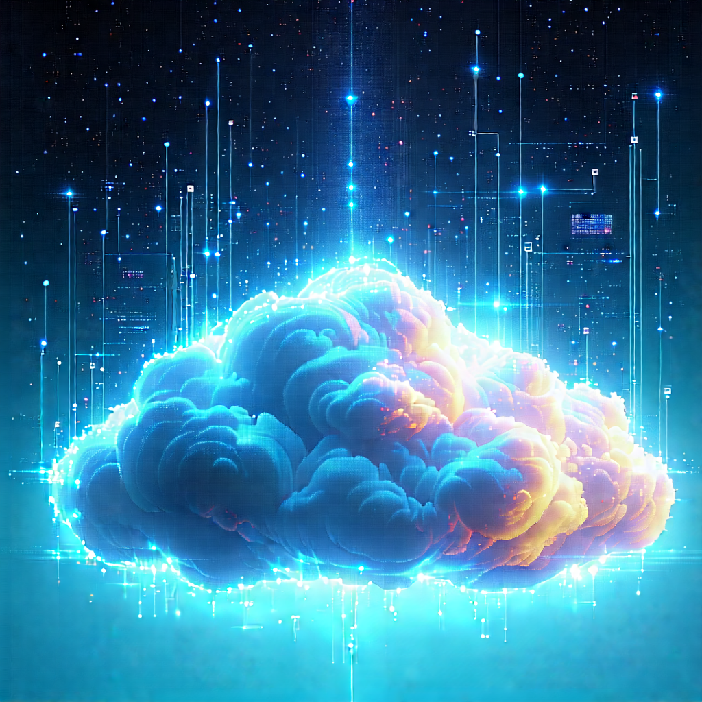 Cloud Computing Visualization With Image, There