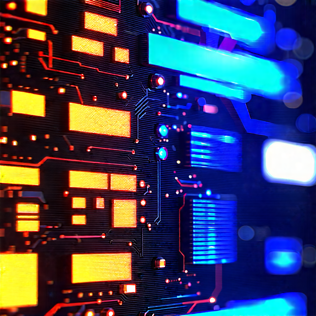 Close-up of sensor array