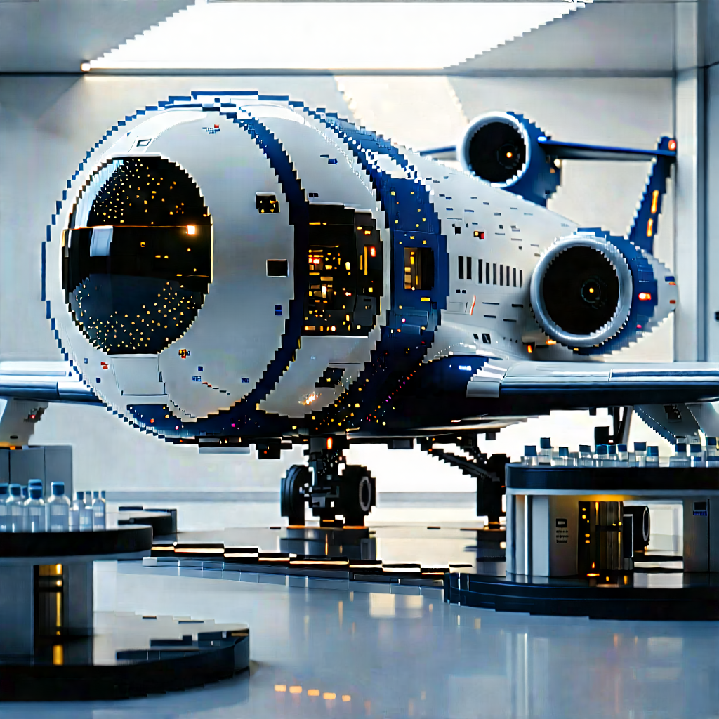 Aerospace Technology In (modern:1.39) Laboratory With Large Blue