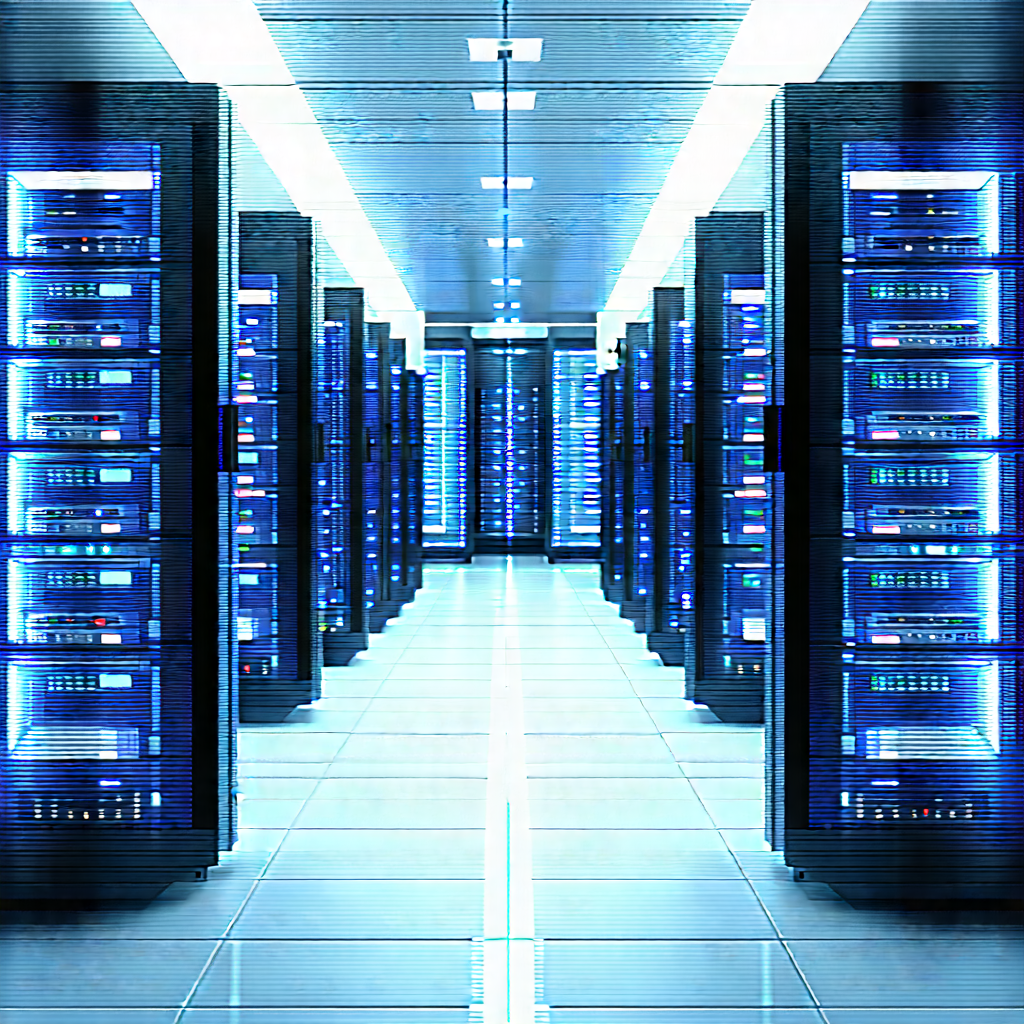 Futuristic server room
