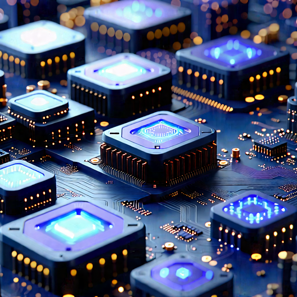 Close-up of sensor array