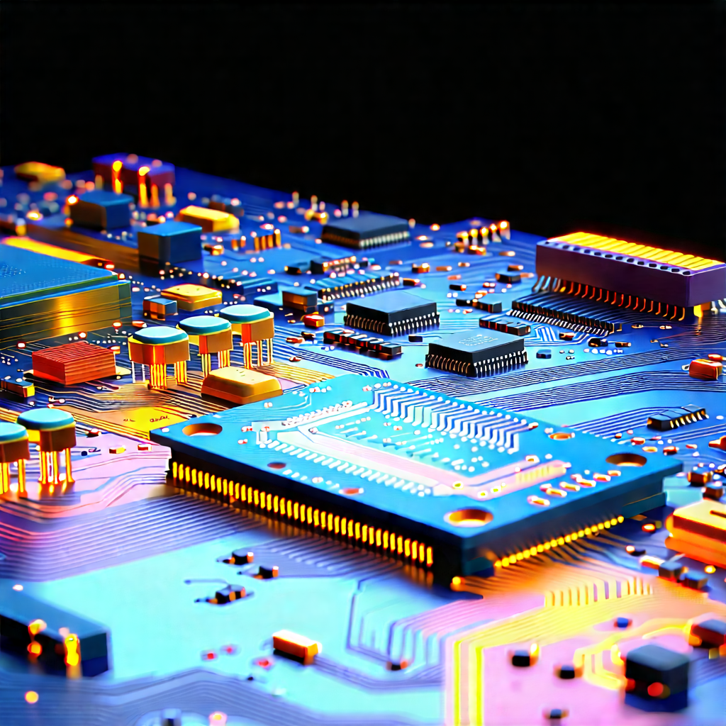 Close-up of electronic circuit