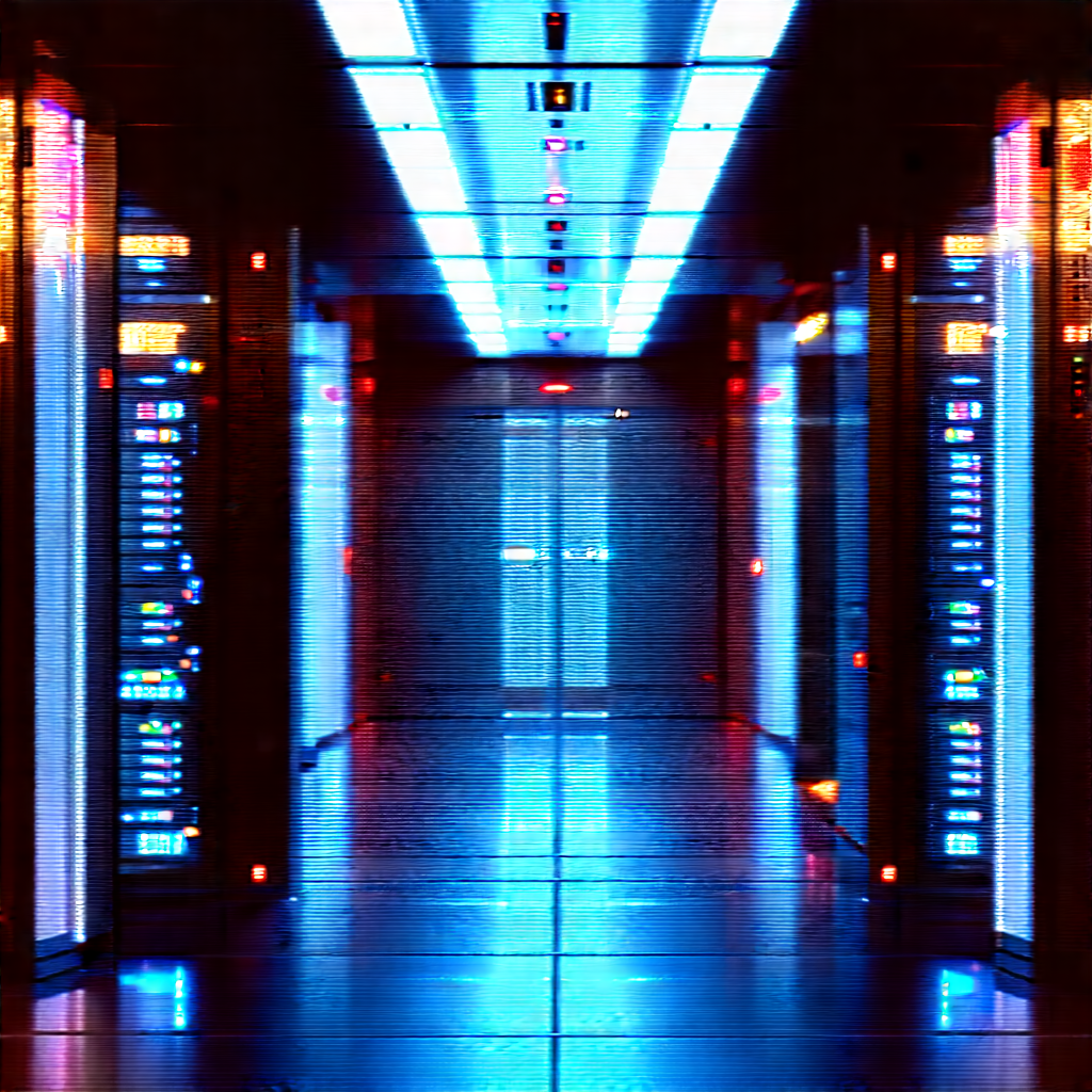 Futuristic server room