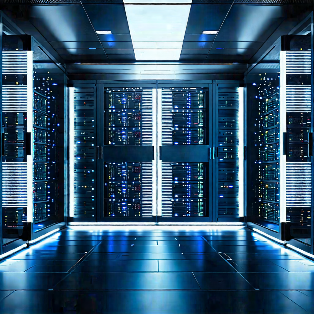 Futuristic server room