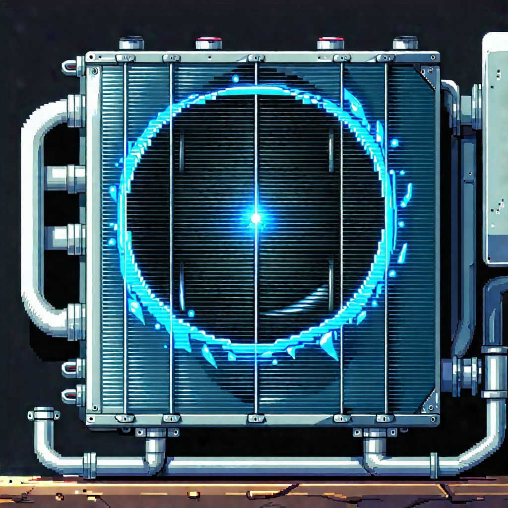 Close-up of cooling system