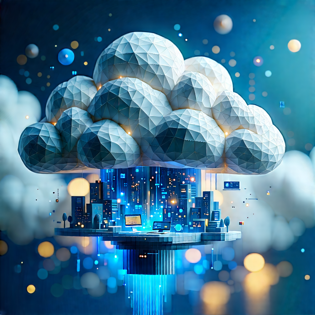 Cloud Computing Visualization With Image, There