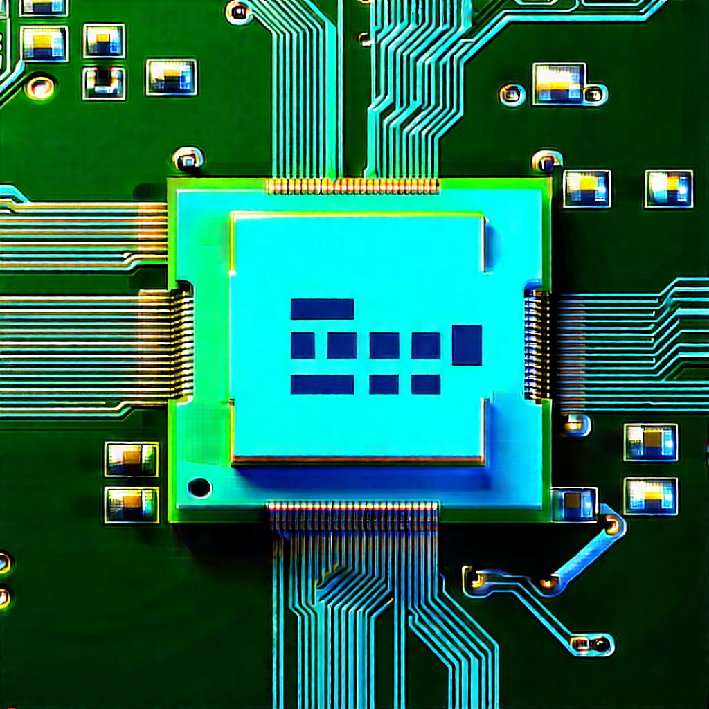 Close-up of electronic circuit