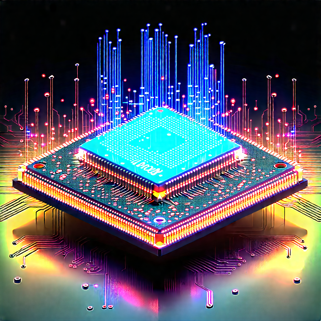 Microchip with digital particles