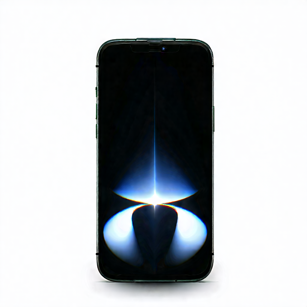 Smartphone with digital artwork
