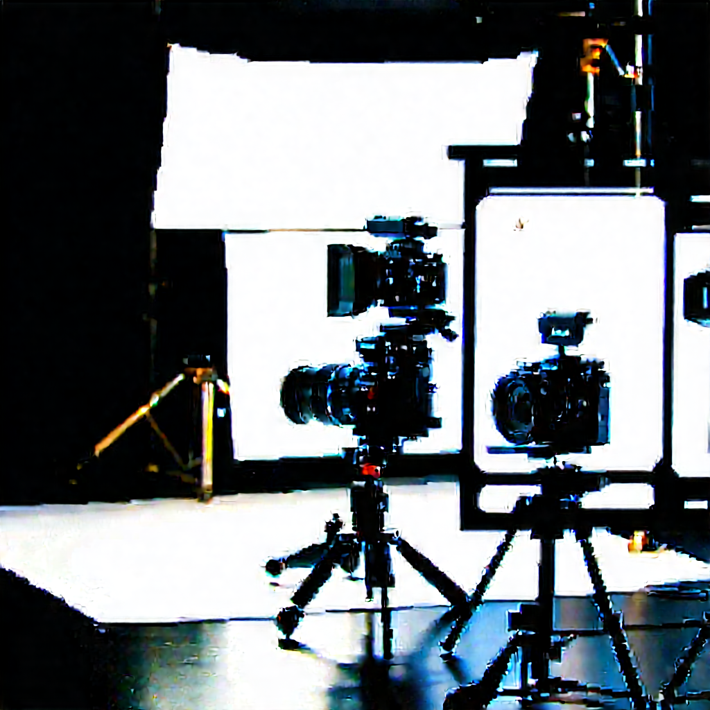 Entertainment Technology In (design:1.48) Studio With Image, There