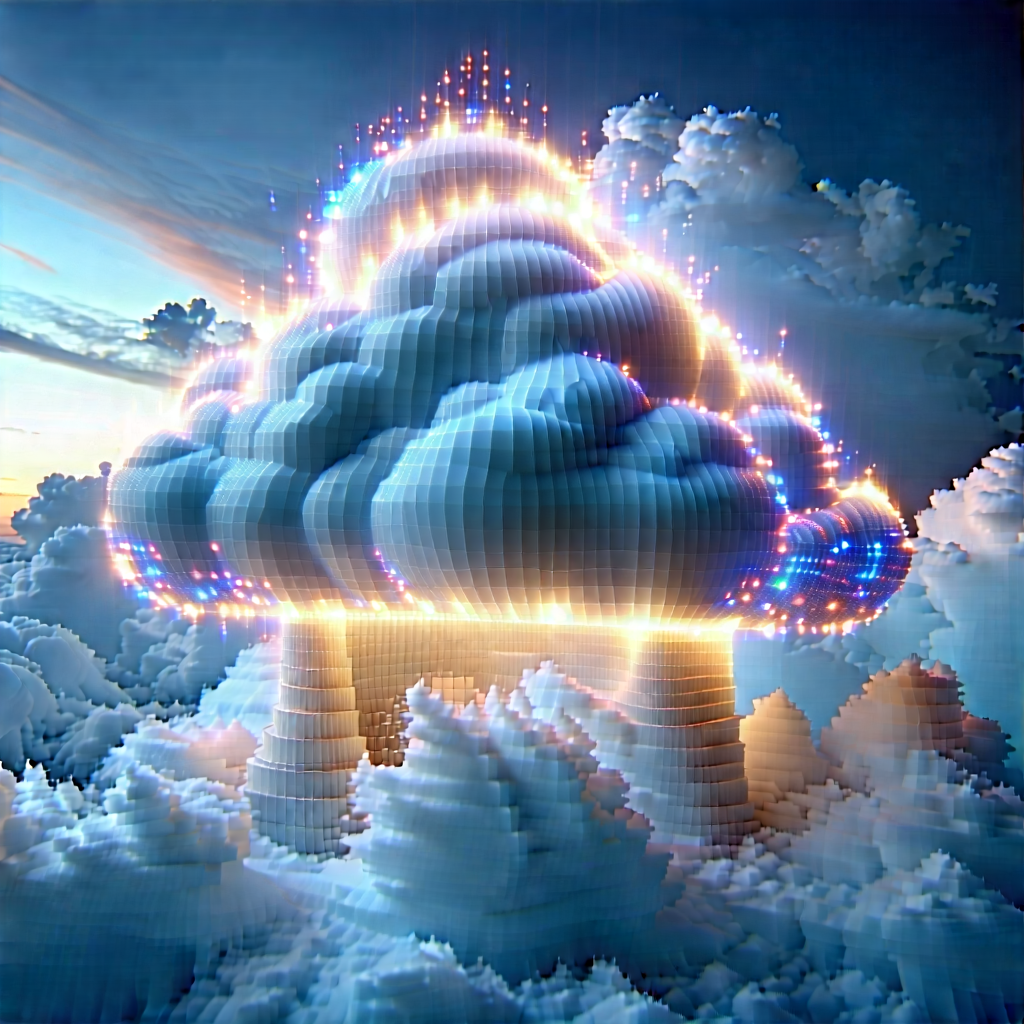 Cloud Computing Visualization With Image, There