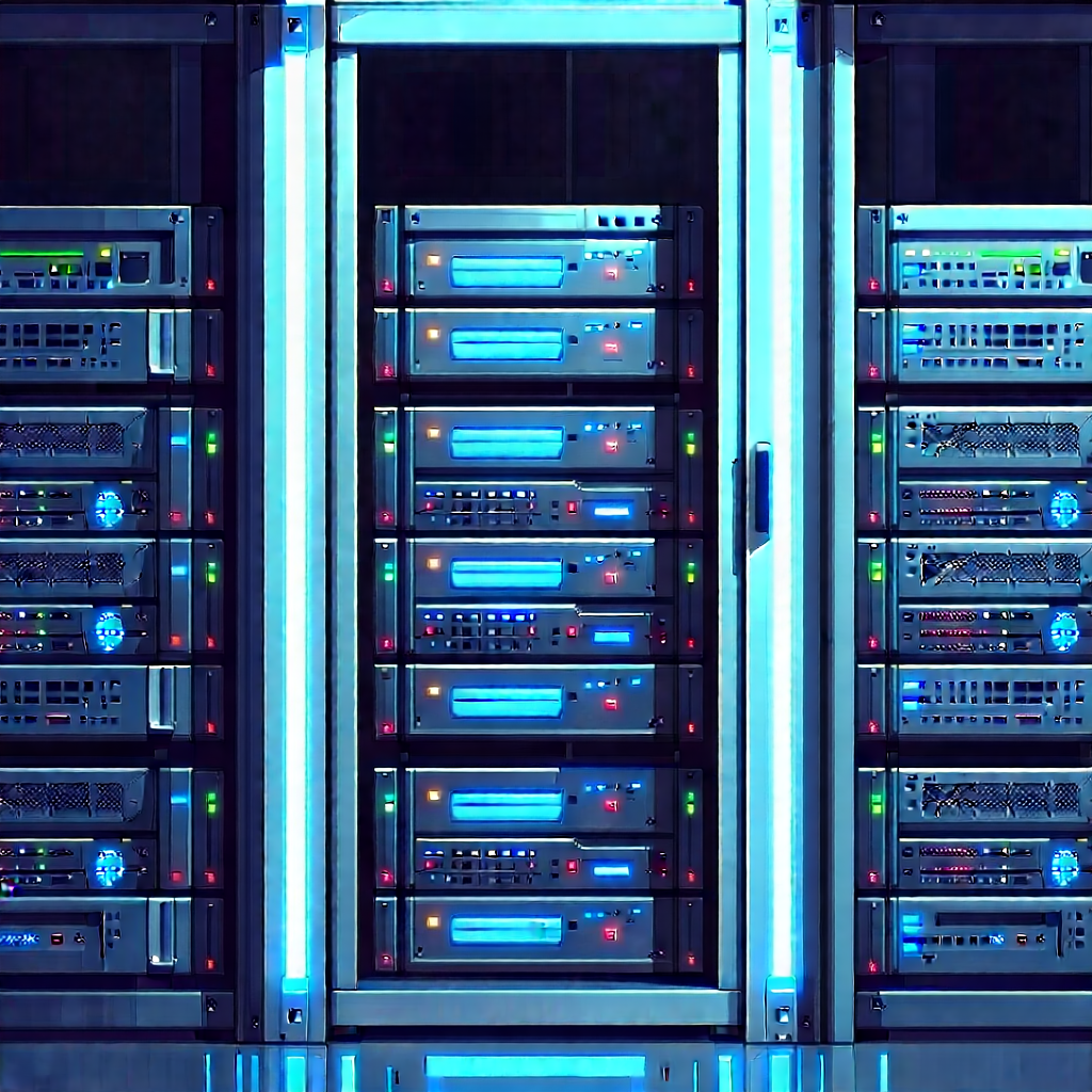 Server rack with laser scanning