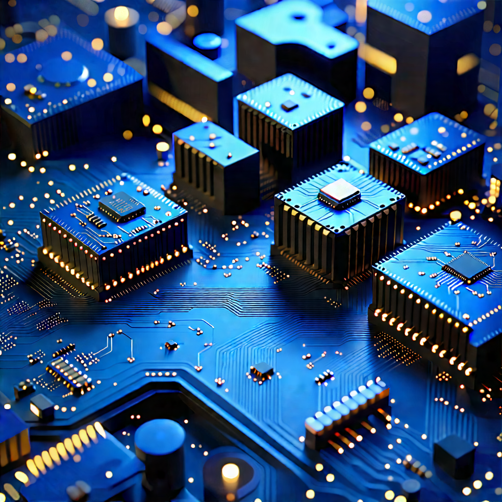 Close-up of sensor array