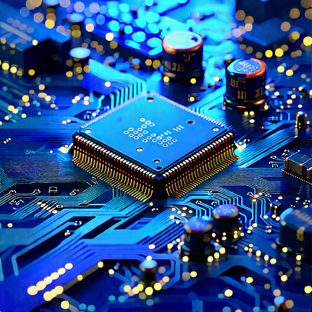 Close-up of electronic circuit