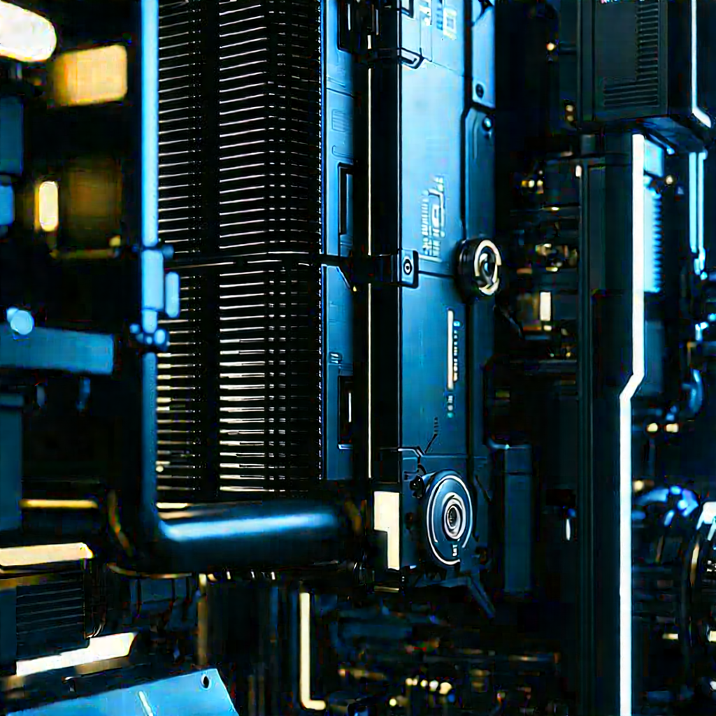 Close-up of cooling system
