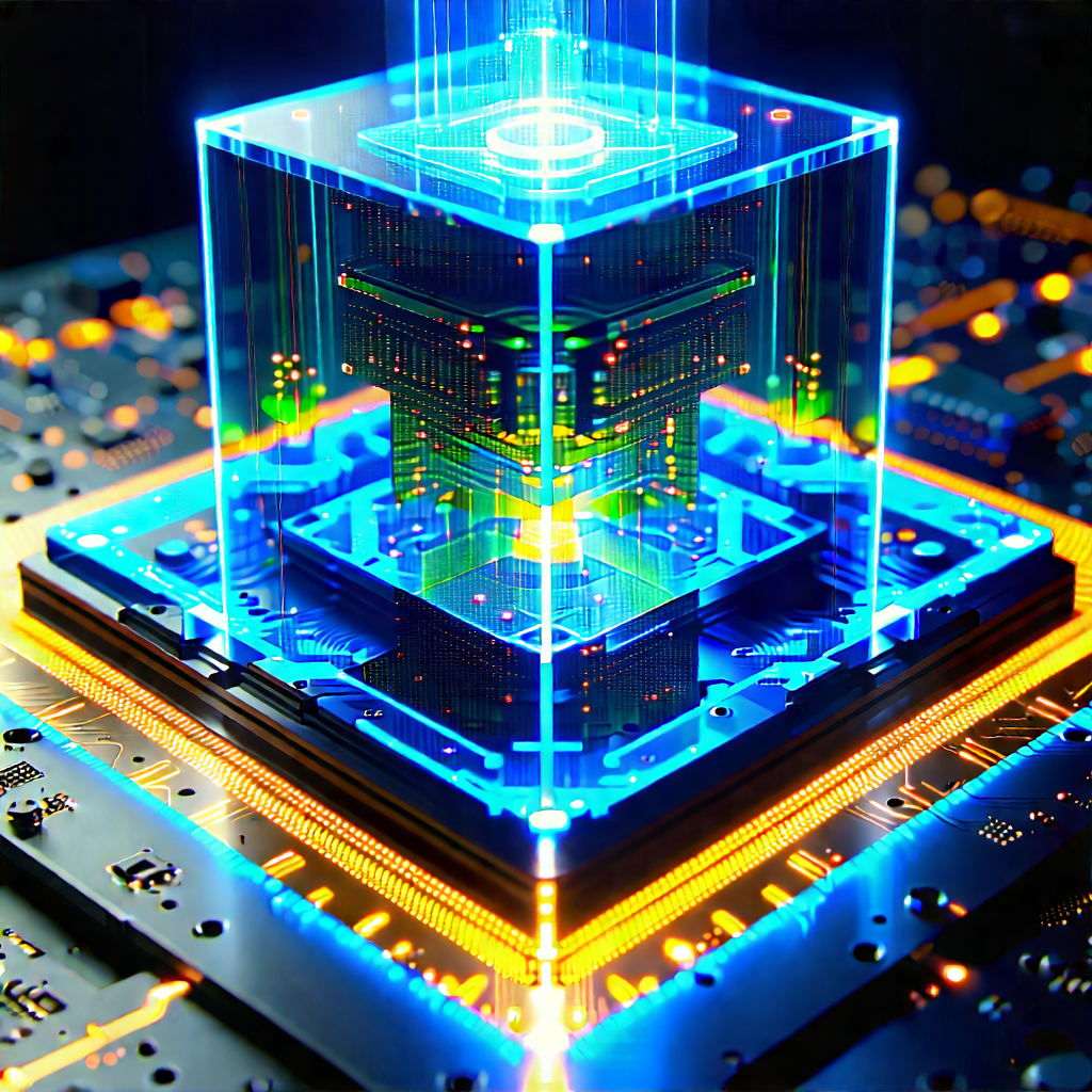 Quantum computer with laser scanning