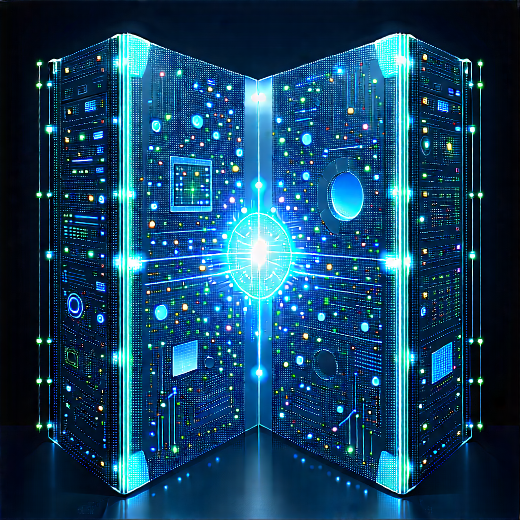 Quantum computer with data streams