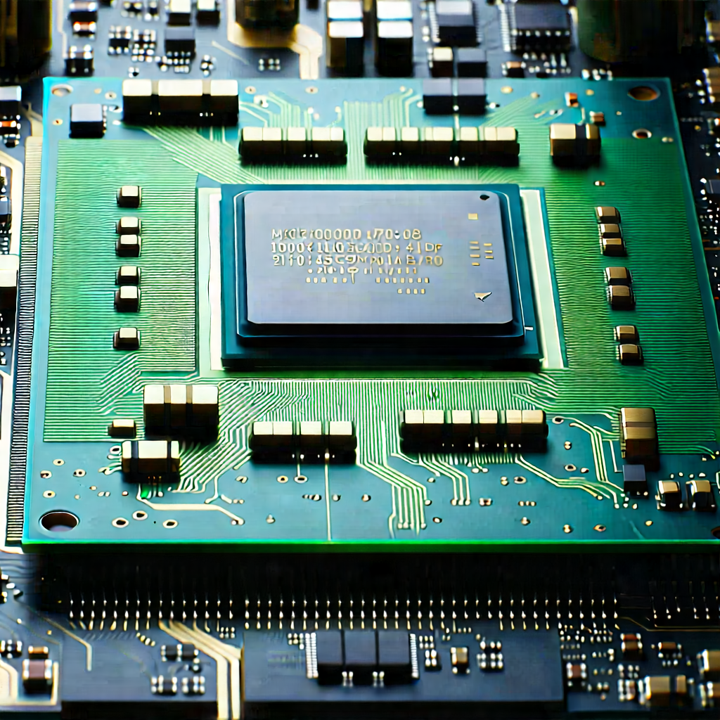 Close-up of microprocessor