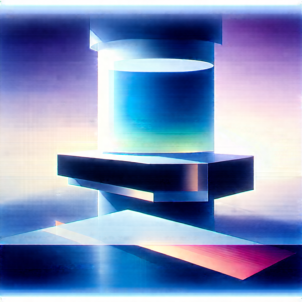 Futuristic Research Laboratory With Blue Purple