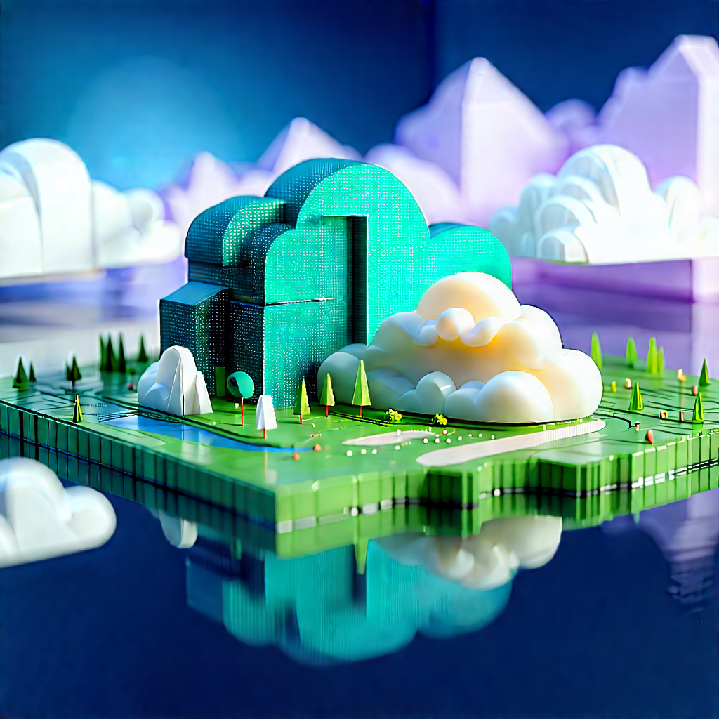 Cloud Computing Visualization With Large, Three-dimensional