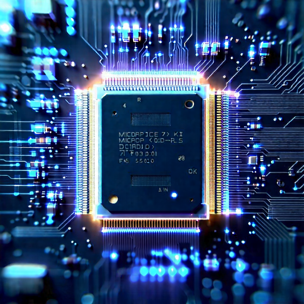Microchip with holographic projection