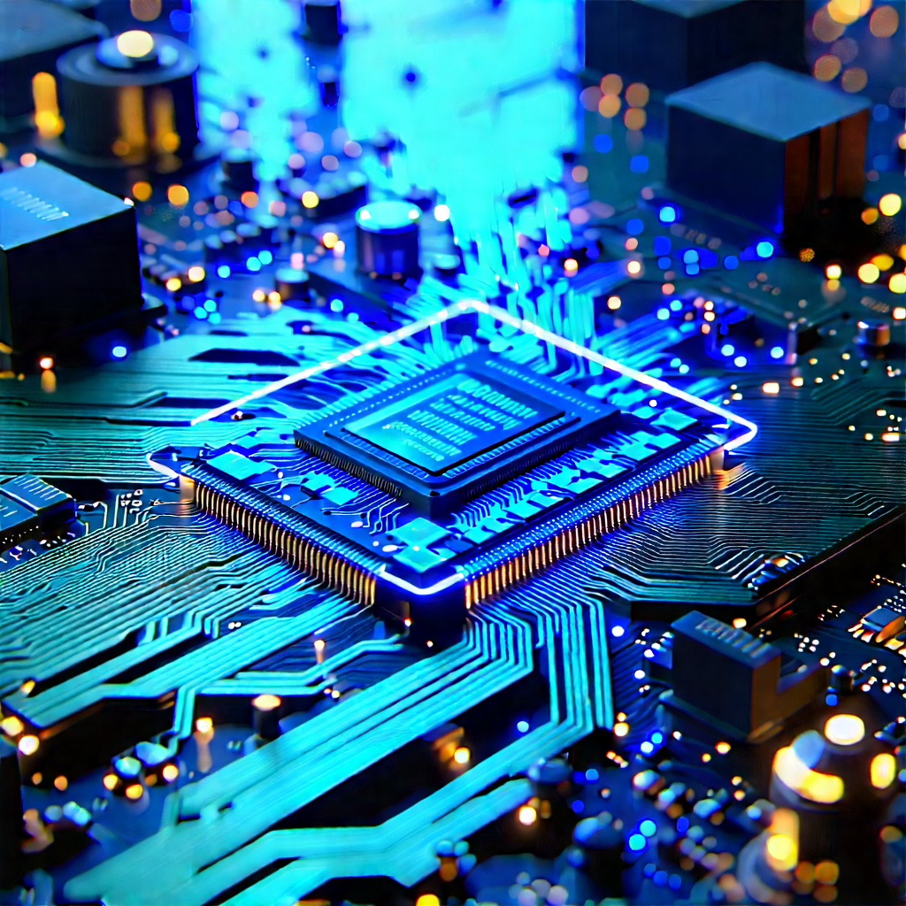Circuit board with holographic projection