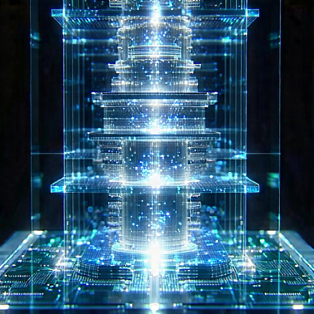 Quantum computer with laser scanning
