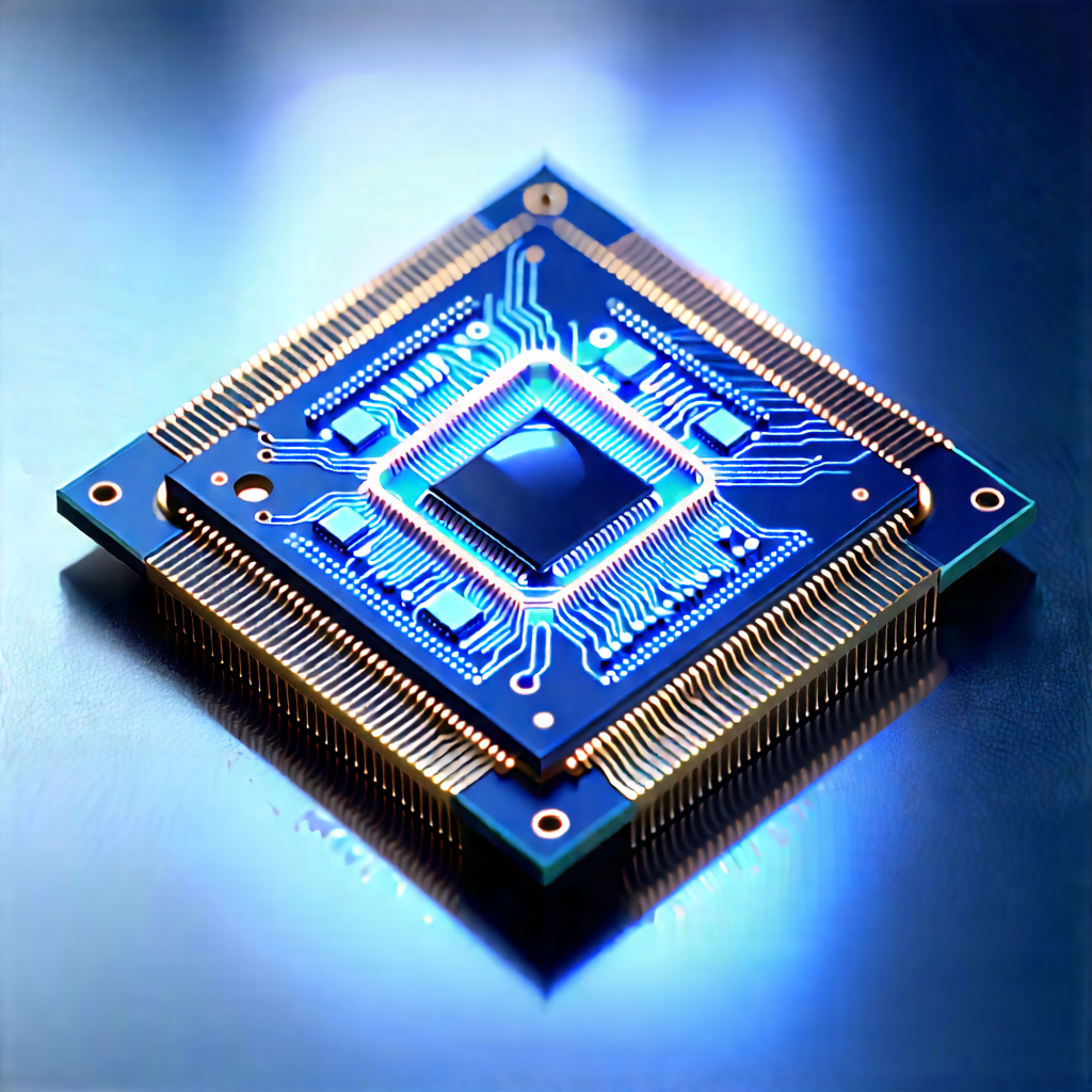 Microchip with holographic projection