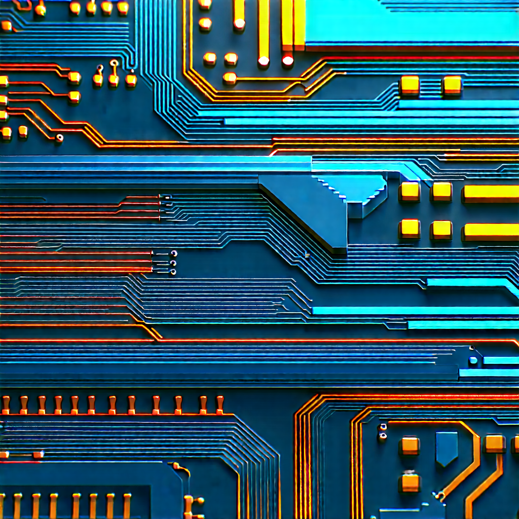 Close-up of electronic circuit