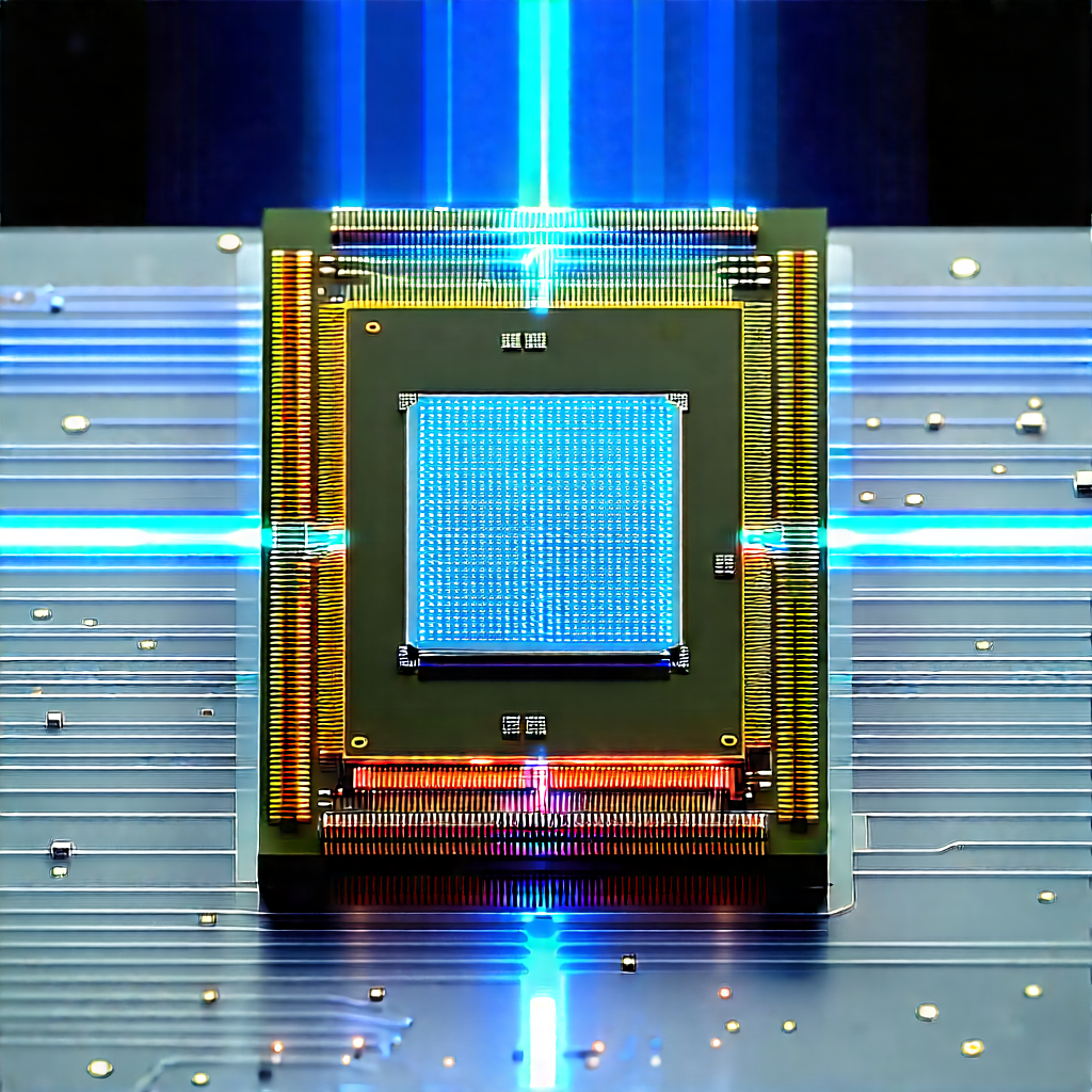 Microchip with holographic projection