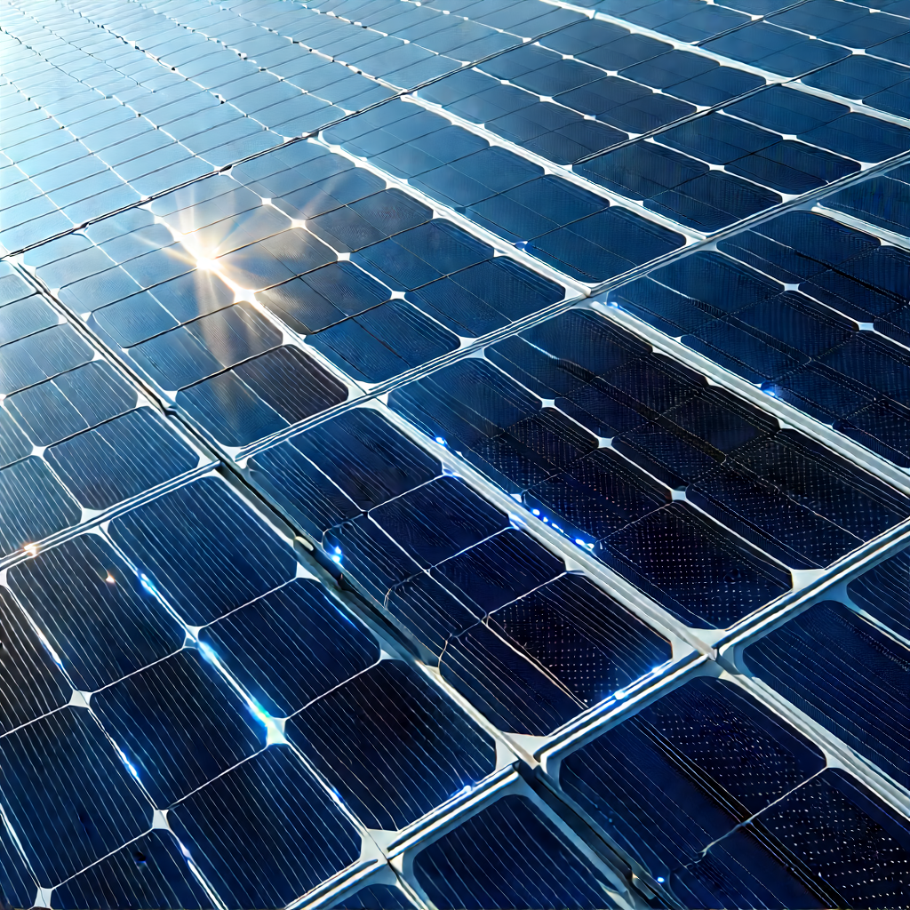 Solar Panel With Laser Scanning With Large Solar