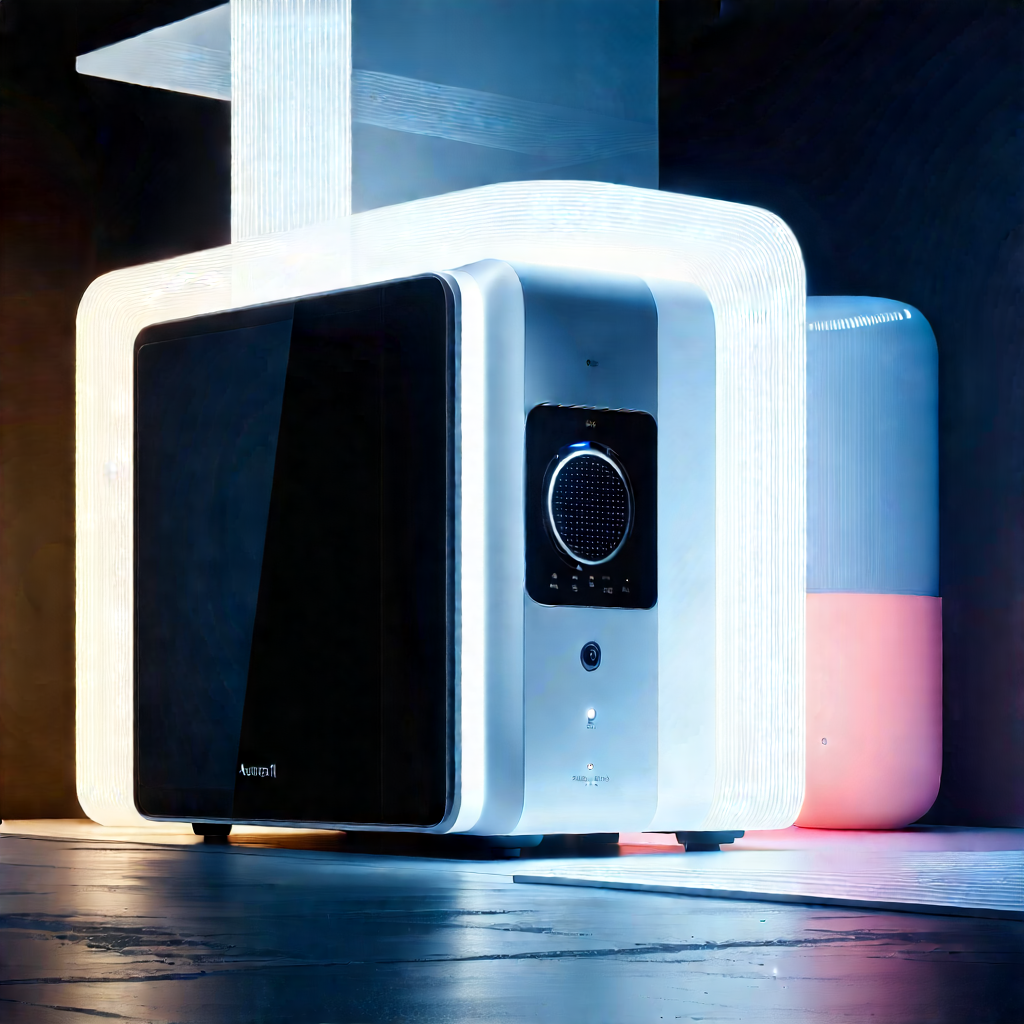 Innovative Smart Appliance Design With White Black