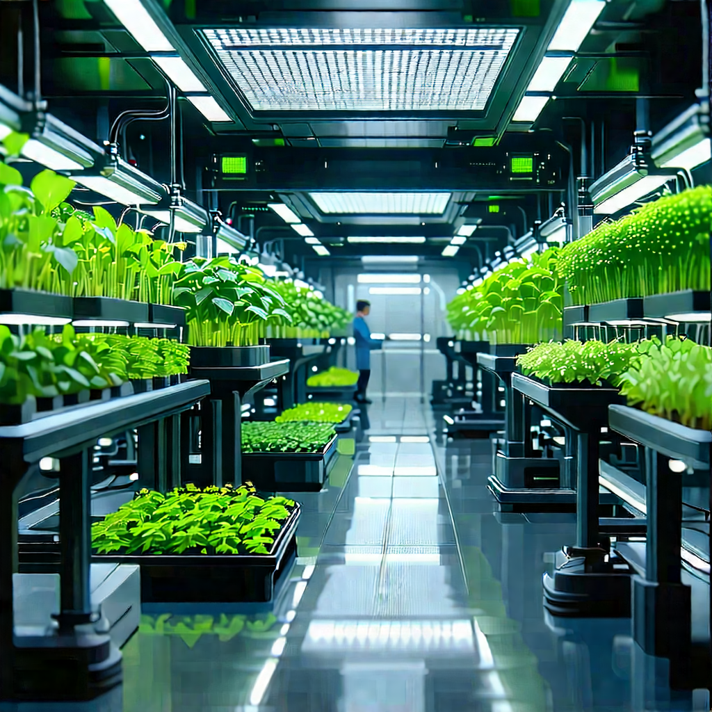 Agricultural technology in modern laboratory