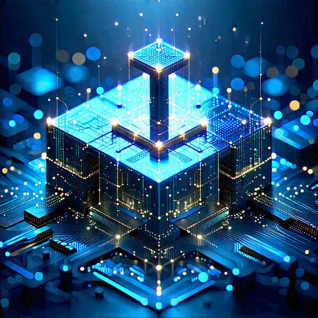 Blockchain Network Visualization With Image, There