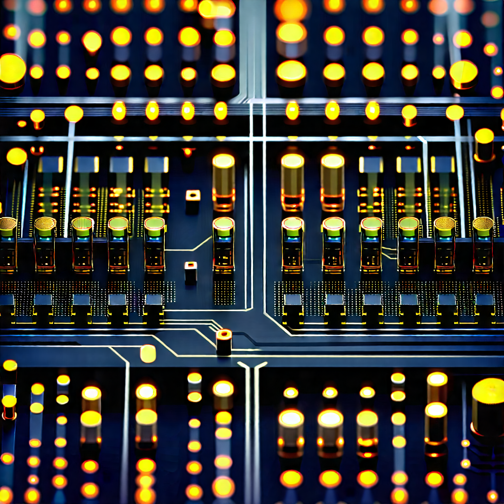 Close-up Of Sensor Array With Close-up Computer