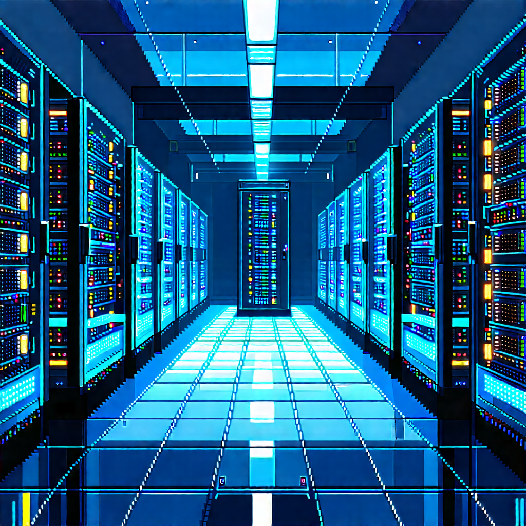 Futuristic server room