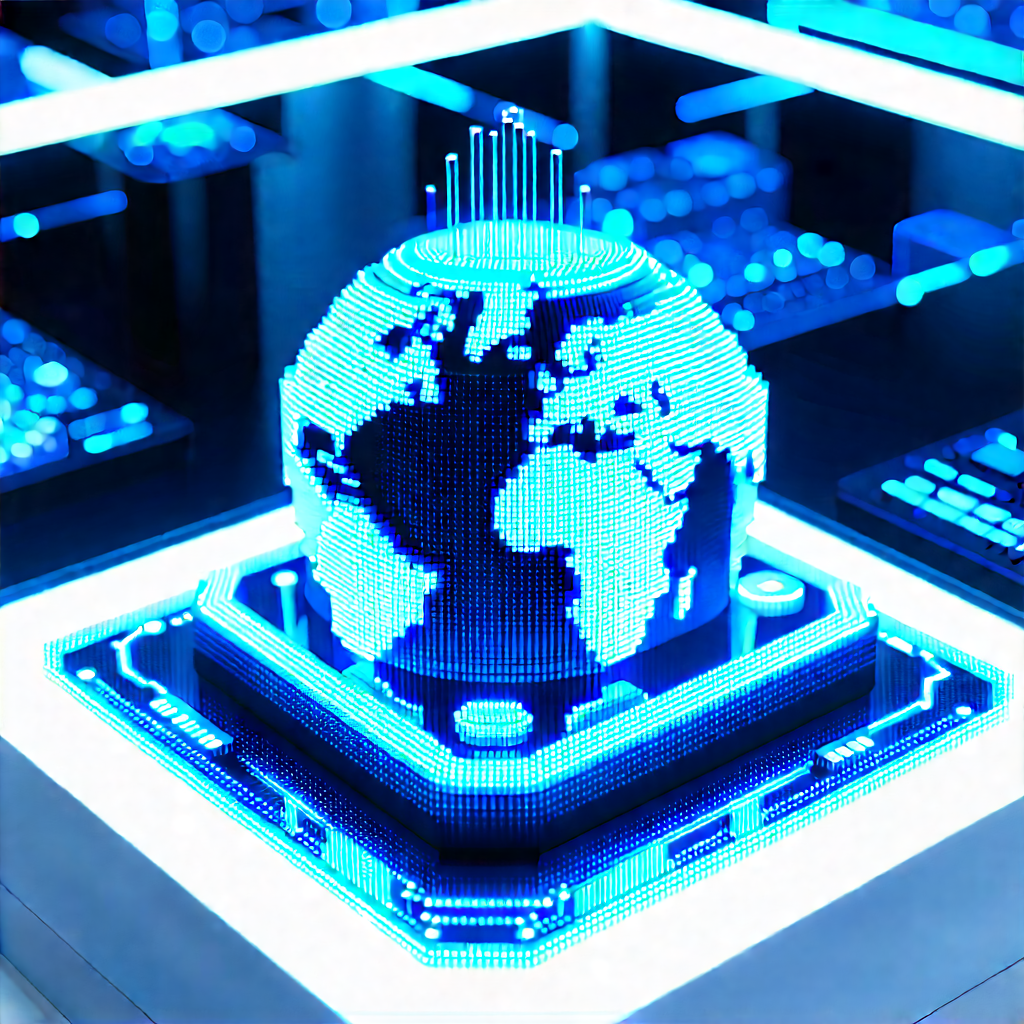 Financial technology in tech office