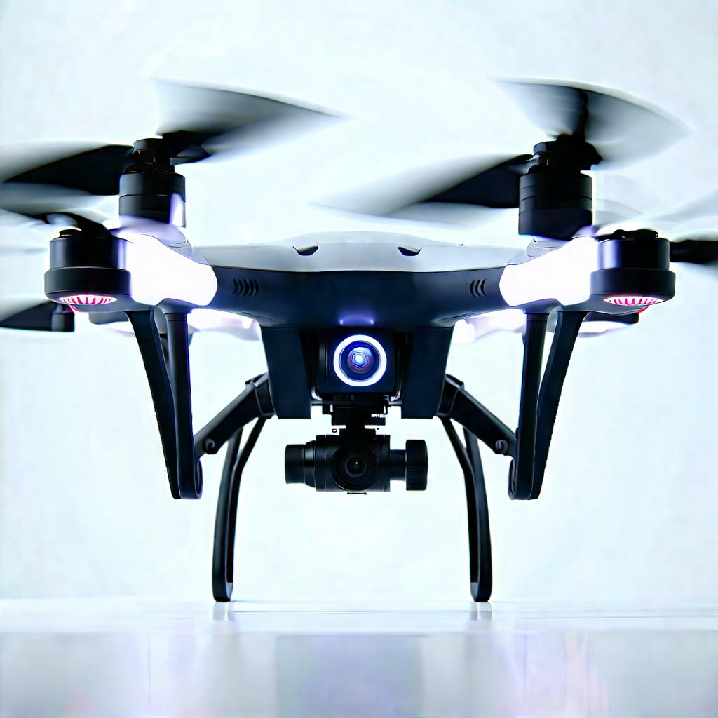 Drone with streaming content