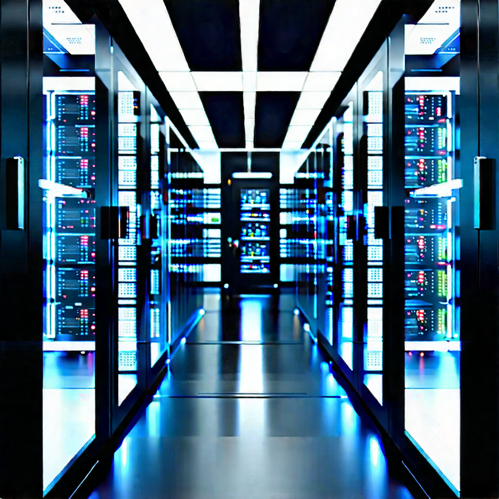 Futuristic server room