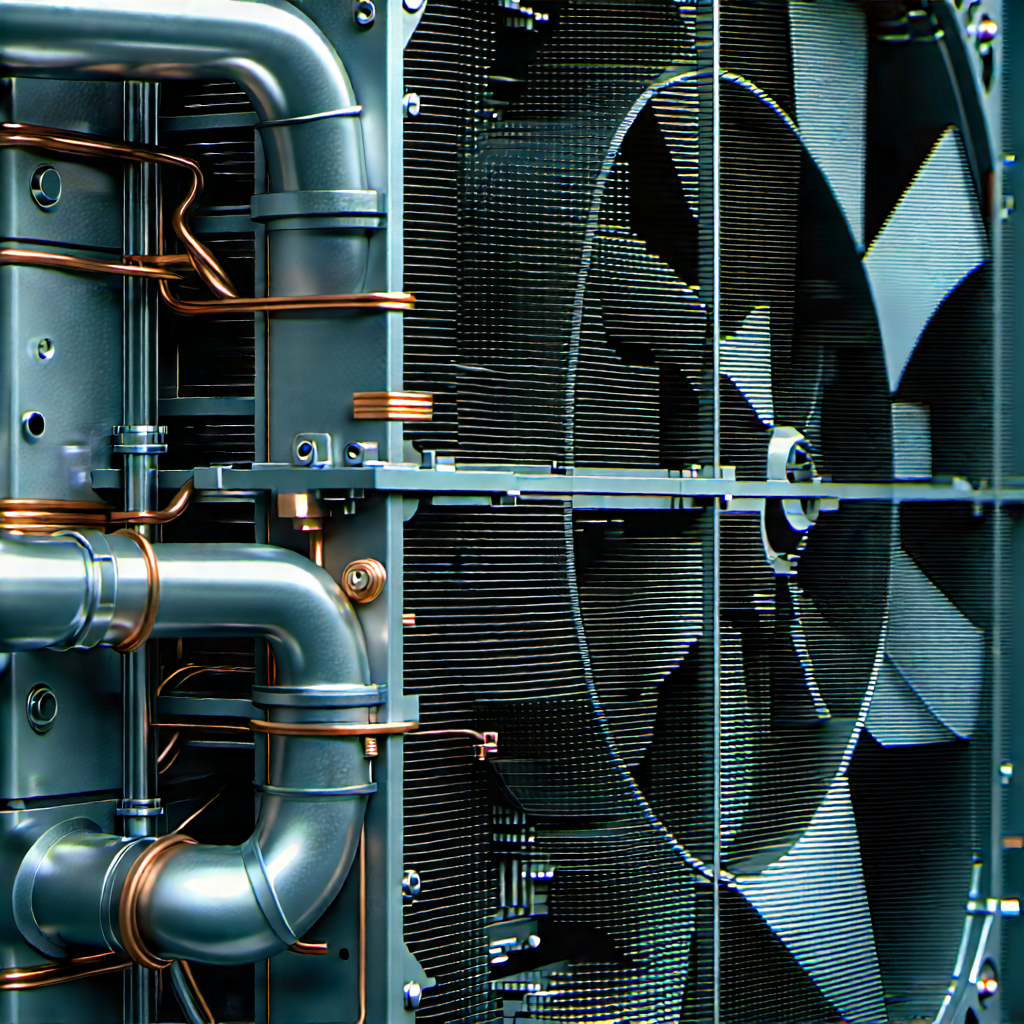 Close-up of cooling system