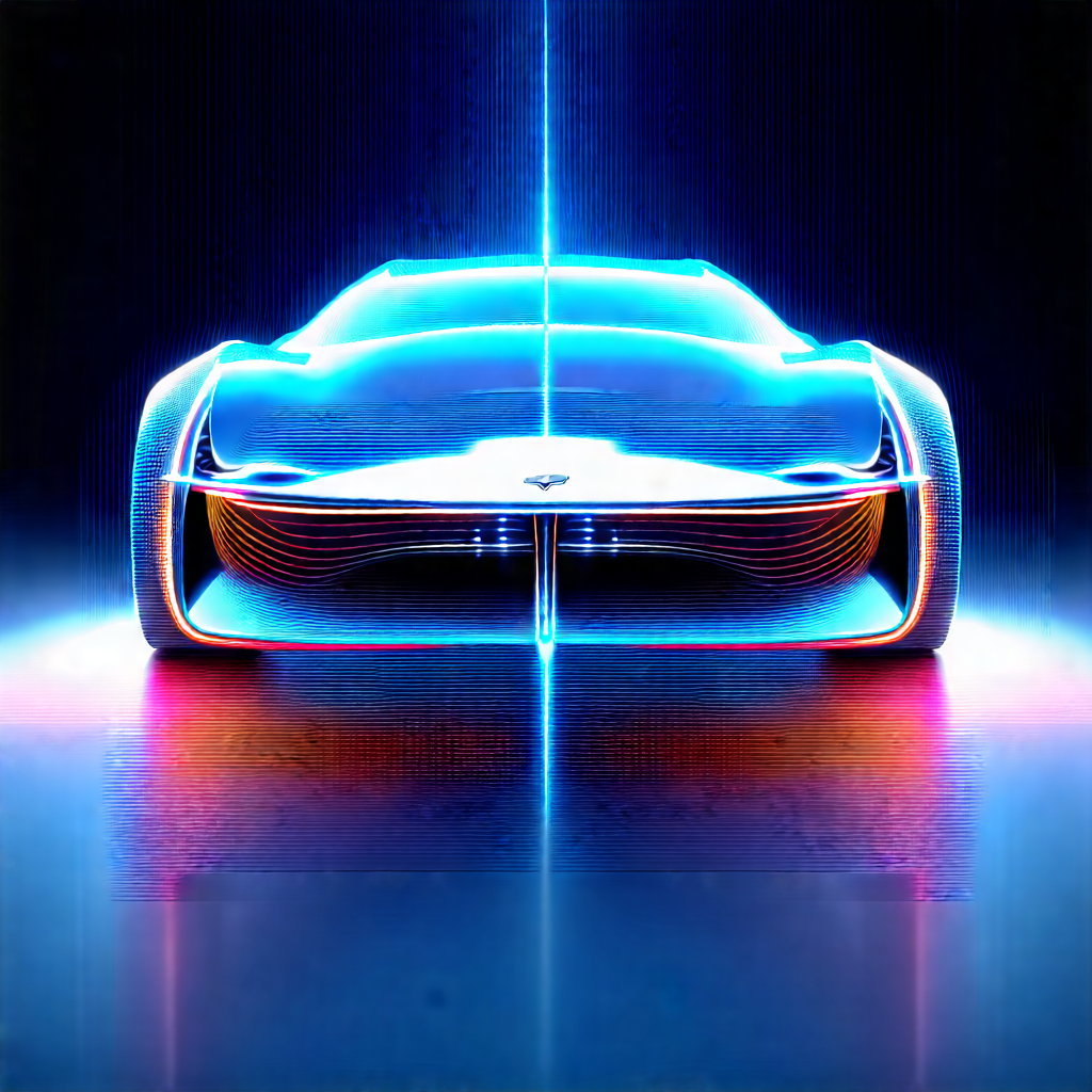 Innovative Electric Vehicle (design:1.25) With Futuristic Shown