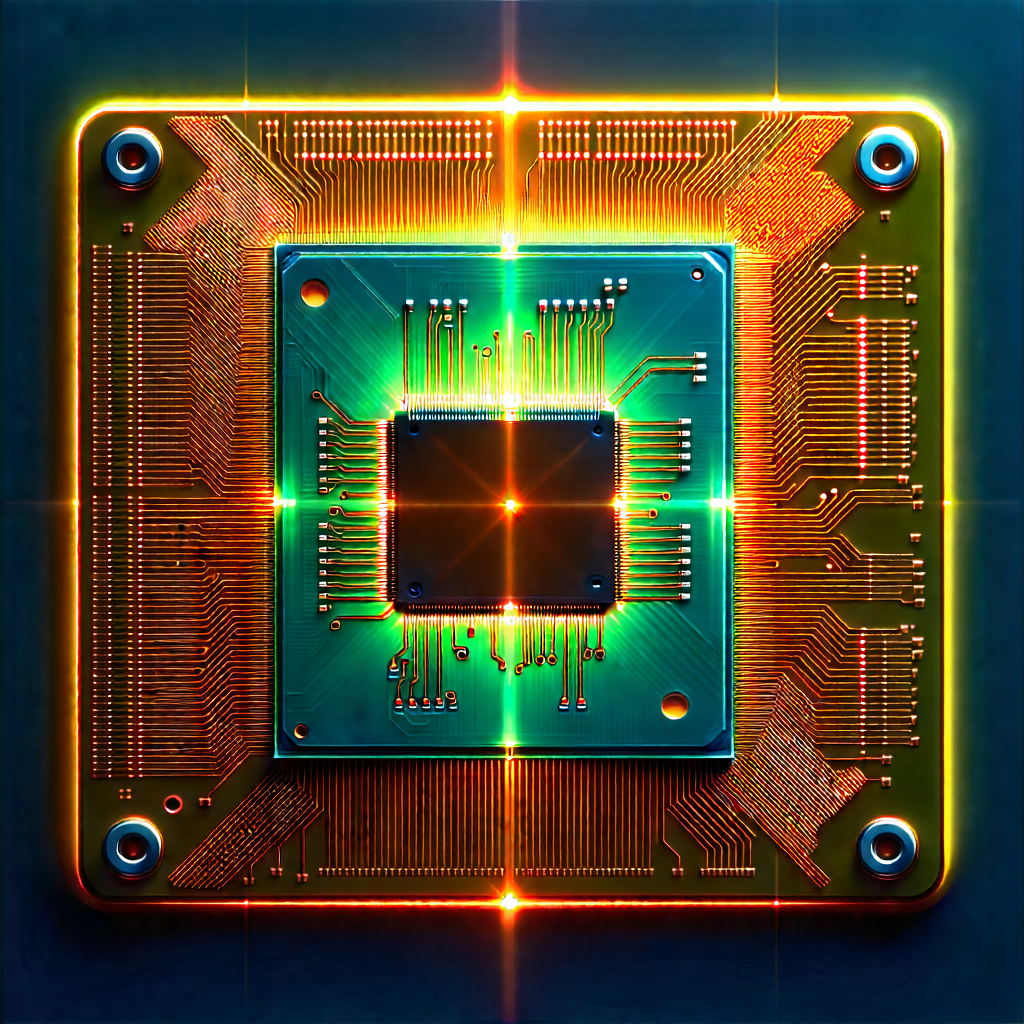 Microchip with laser scanning