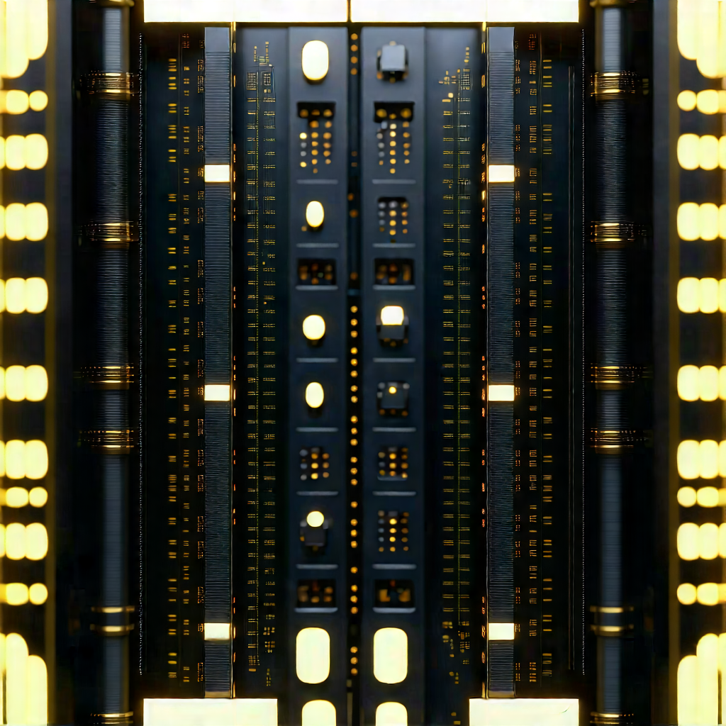Close-up of sensor array
