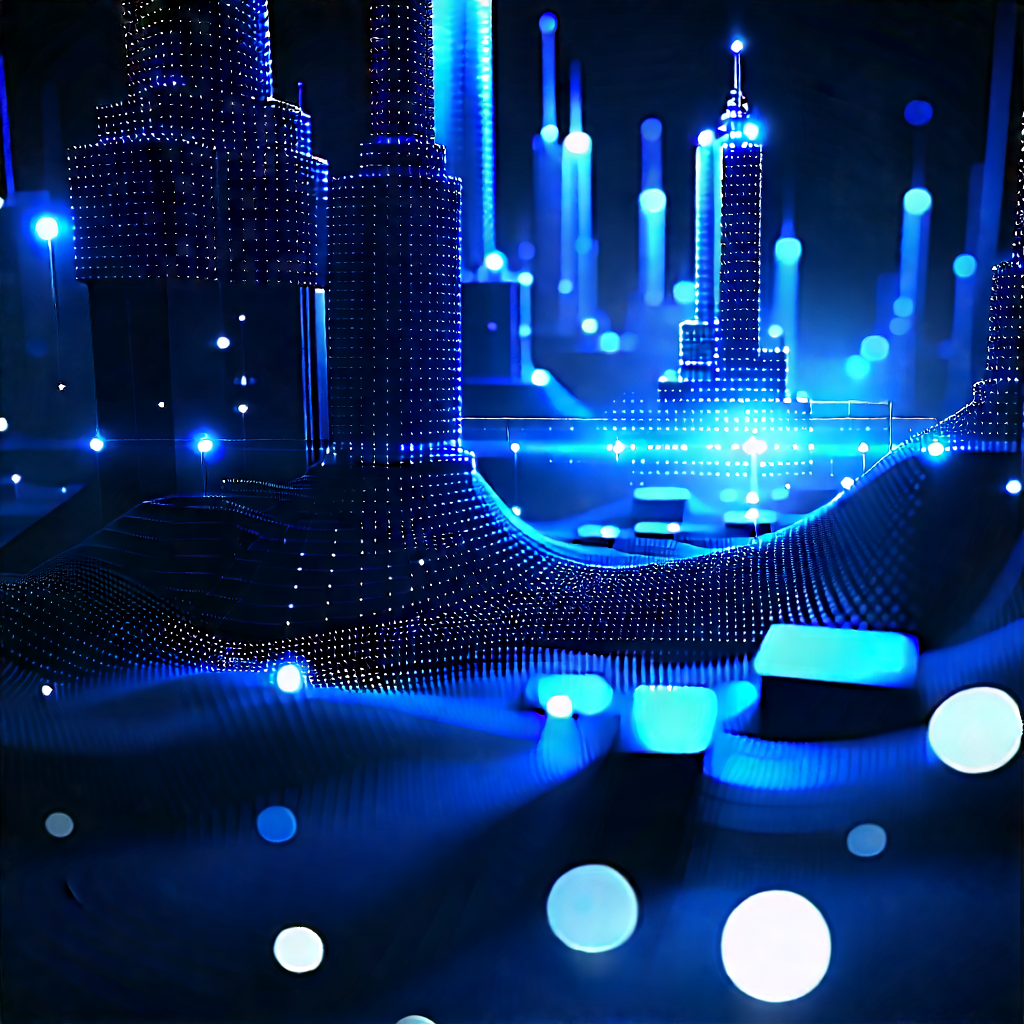 Blockchain Network Visualization With Image, There